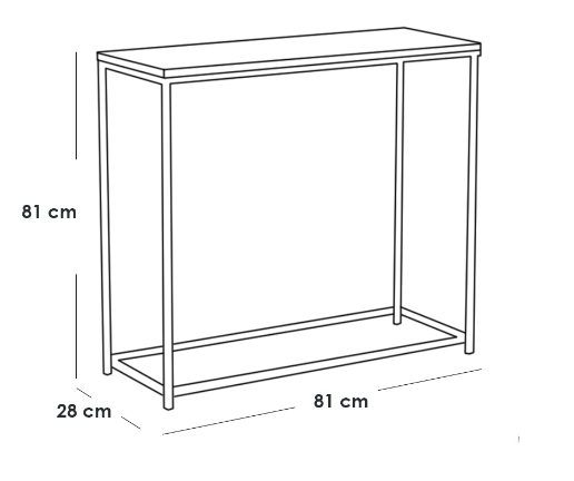 Display Unit 81×28×81 cm - Gold