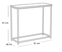 Display Unit 81×28×81 cm - Gold