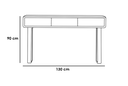 Console 90×130×40 cm - Beige & Black 