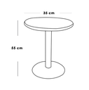 Side Table 55×35 cm - Black & White
