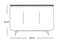 Console 90×40×120 cm - Black