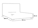 MDF Wood & Sackcloth Super King Bed - Beige