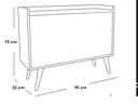 MDF Coffer corners Multi color - 75x32x90 cm