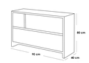 MDF Coffee corners Multi color - 80x40x90 cm
