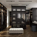 MDF Dressing Black - 120x240x55 cm