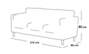 Living Room Set - Velvet - 2 pieces