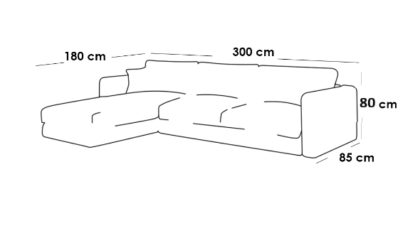 L-Shape Sofa - Linen