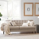 Polyester and Sweedish Wood 3 Seaters Sofa