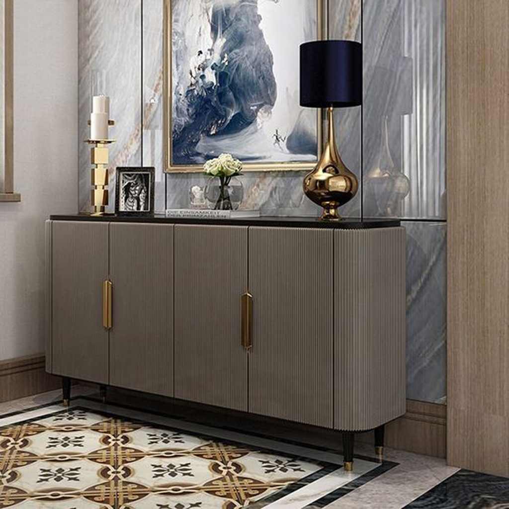طاولة مدخل 90×40×200 سم - بني 