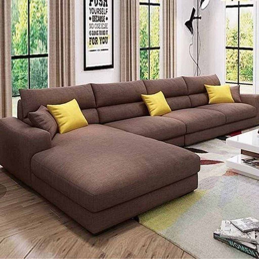 [Batch 9001001] Swedish wood and Chanel L-shape sofa