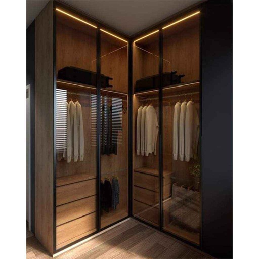 [Batch 9001002] Counter Wood Dressing Black and Beige - 110x200x50 cm
