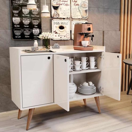 [Batch 9001002] MDF and melamine layer Coffee corners White - 90x35x90 cm