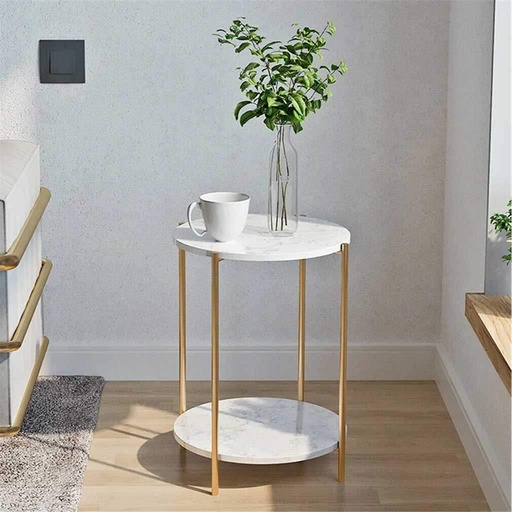 [OAK10] Side Table 55×45 cm - White 