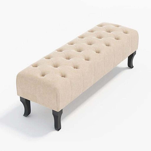 [HAPPY1] Banquette 160x45x45 cm- Beige & Black