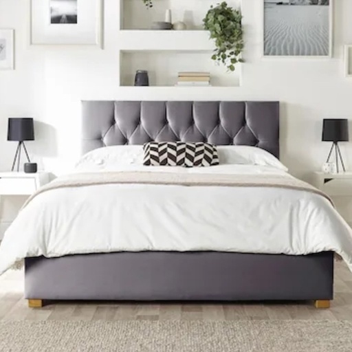 Swedish Wood and Linen Bed - Multi color